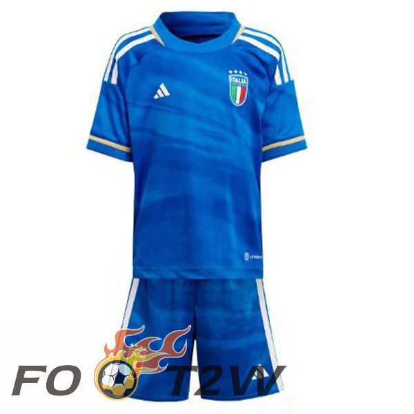 Maillot De Foot Italie Enfant Domicile Bleu 2023/2024