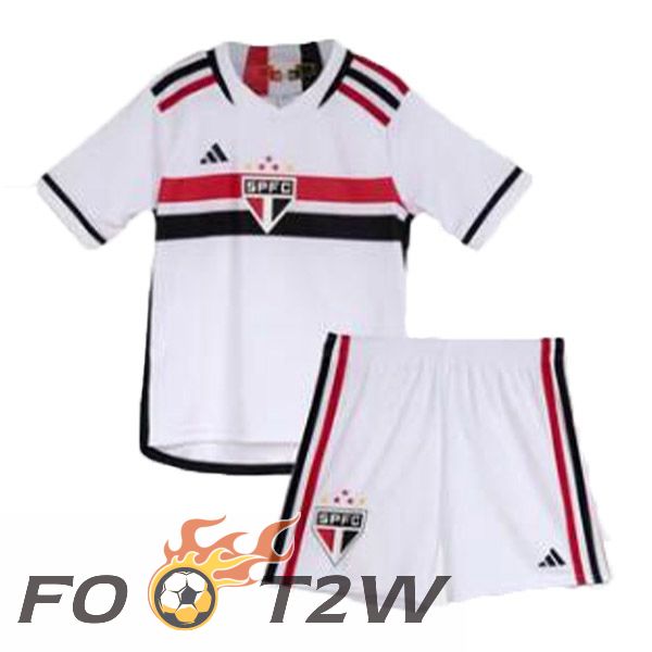 Maillot De Foot Sao Paulo FC Enfant Domicile Blanc 2023/2024