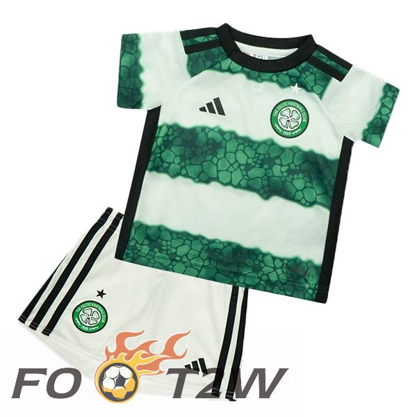 Maillot De Foot Celtic FC Enfant Domicile Vert Blanc 2023/2024