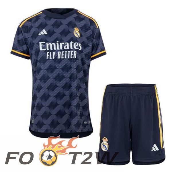 Maillot De Foot Real Madrid Enfant Exterieur Bleu Royal 2023/2024