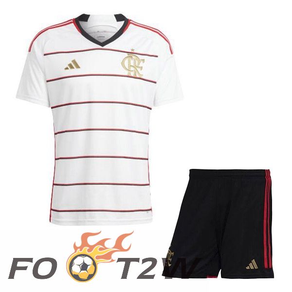 Maillot De Foot Flamengo Enfant Exterieur Blanc 2023/2024