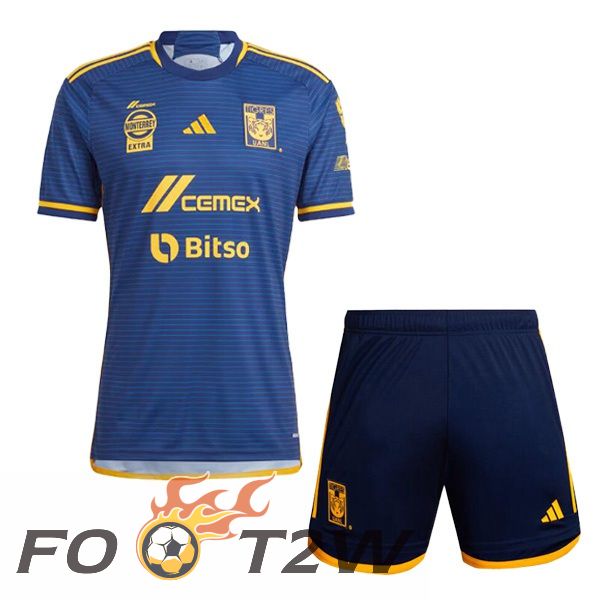 Maillot De Foot Tigres UANL Enfant Exterieur Bleu 2023/2024