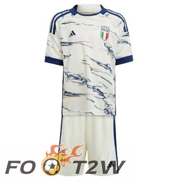 Maillot De Foot Italie Enfant Exterieur Blanc 2023/2024