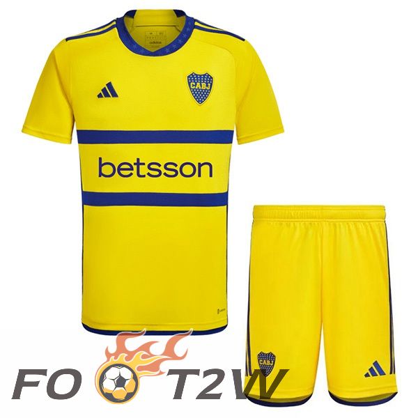 Maillot De Foot Boca Juniors Enfant Exterieur Jaune 2023/2024