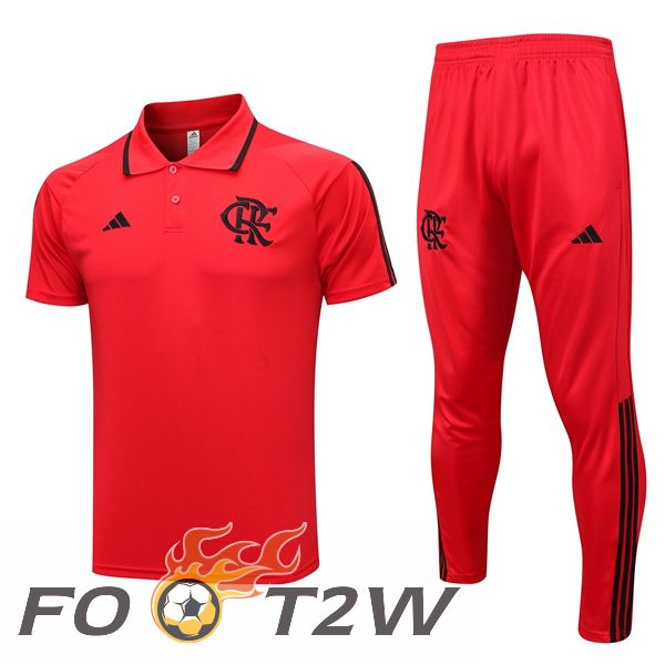 Ensemble Polo Flamengo + Pantalon Rouge 2023/2024