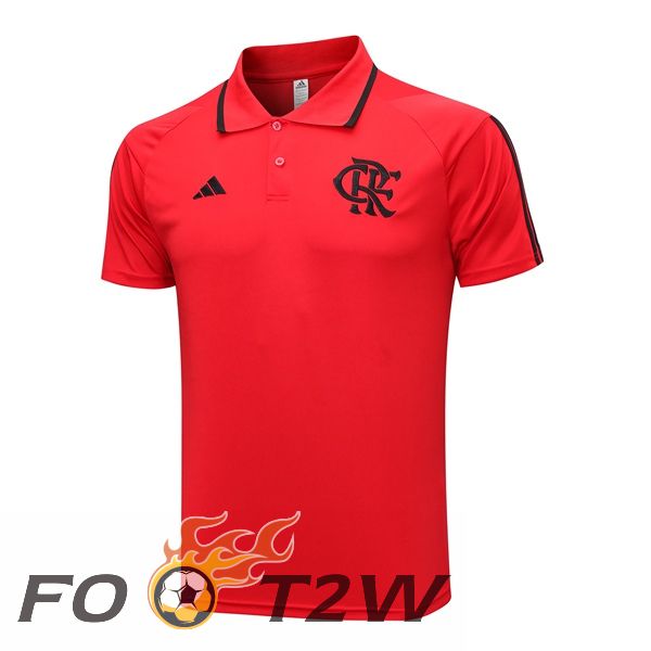 Polo Foot Flamengo Rouge 2023/2024