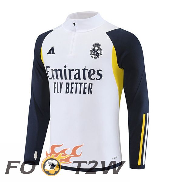 Training Sweatshirt Real Madrid Blanc 2023/2024