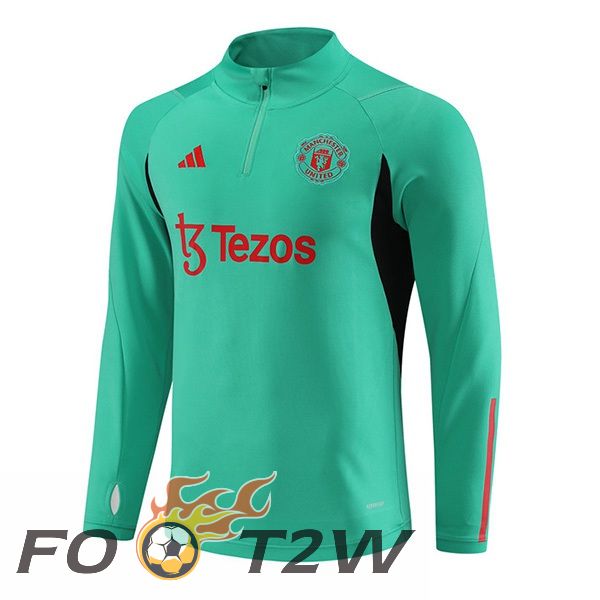 Training Sweatshirt Manchester United Vert 2023/2024