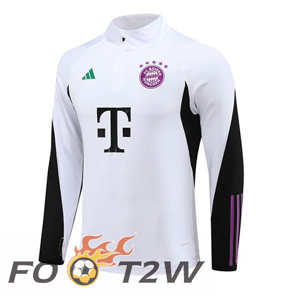 Training Sweatshirt Bayern Munich Blanc 2023/2024