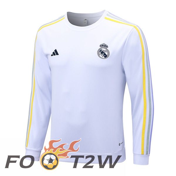 Training Sweatshirt Real Madrid Blanc 2023/2024