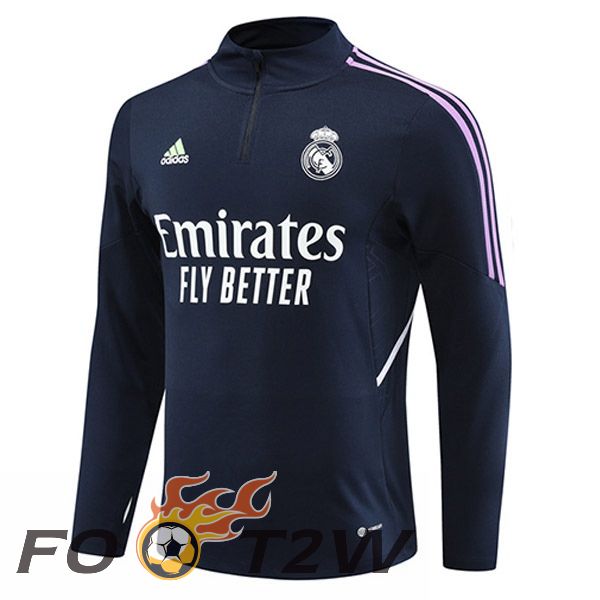 Training Sweatshirt Real Madrid Bleu Royal 2023/2024