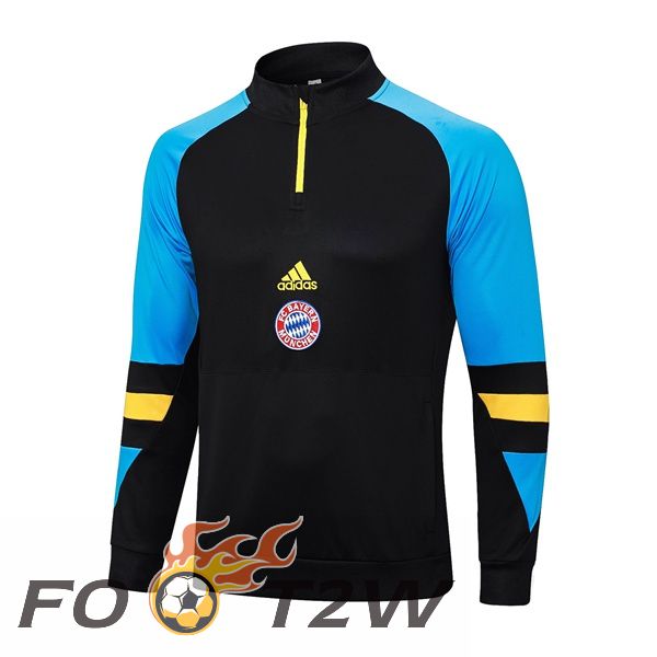 Training Sweatshirt Bayern Munich Noir Bleu 2023/2024