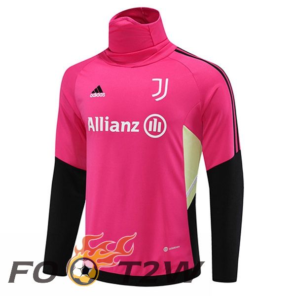 Training Sweatshirt Juventus Col Haut Rouge 2023/2024