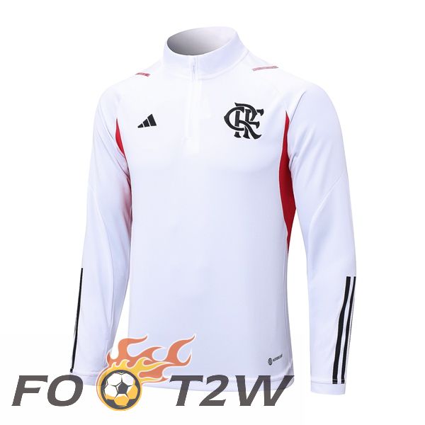 Training Sweatshirt Flamengo Blanc 2023/2024