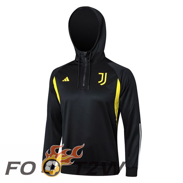 Sweatshirt Training A Capuche Juventus Noir 2023/2024