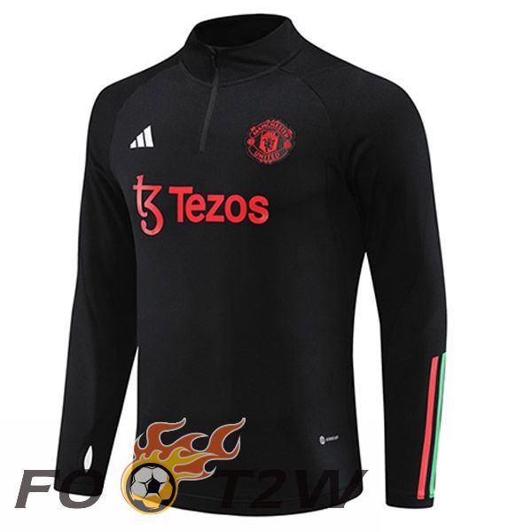 Training Sweatshirt Manchester United Noir 2023/2024