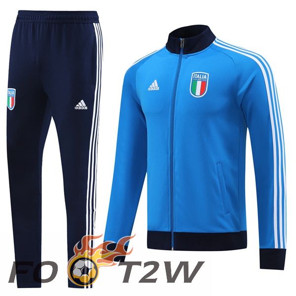 Ensemble Veste Survetement De Foot Italie Bleu 2023/2024