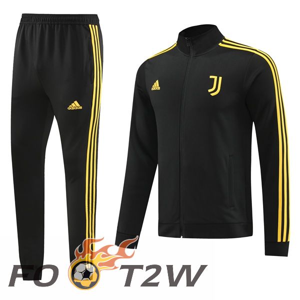 Ensemble Veste Survetement De Foot Juventus Noir 2023/2024