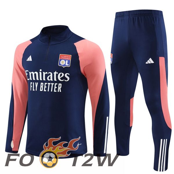 Ensemble Survetement De Foot Lyon OL Bleu Royal 2023/2024