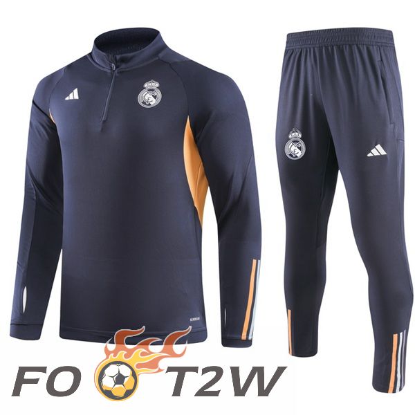 Ensemble Survetement De Foot Real Madrid Gris 2023/2024