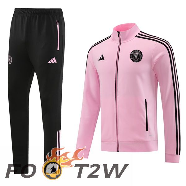 Ensemble Veste Survetement De Foot Inter Miami CF Rose 2023/2024