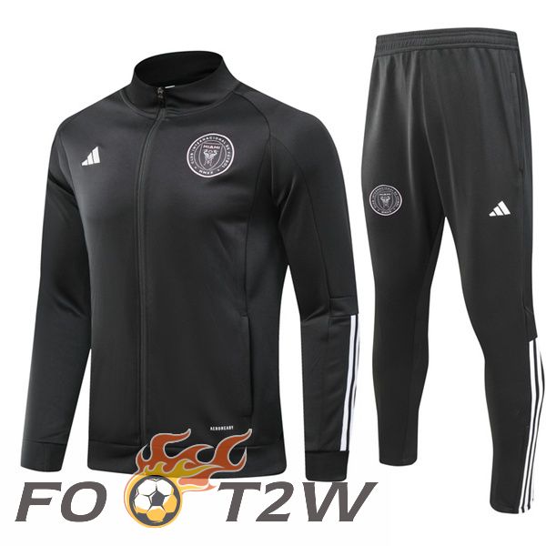 Ensemble Veste Survetement De Foot Inter Miami CF Noir 2023/2024