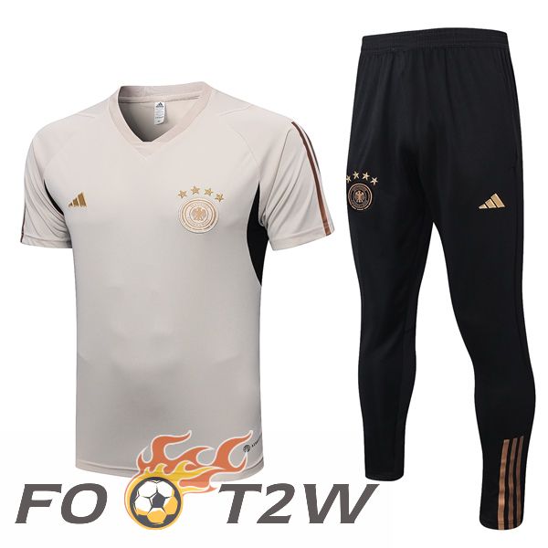 Training T-Shirts Allemagne + Pantalon Marron 2023/2024