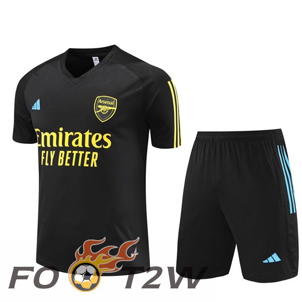 Ensemble Training T-Shirts Arsenal + Shorts Noir 2023/2024