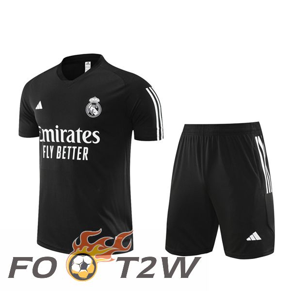 Ensemble Training T-Shirts Real Madrid + Shorts Noir 2023/2024