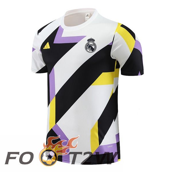 Training T-Shirts Real Madrid Blanc Noir 2023/2024