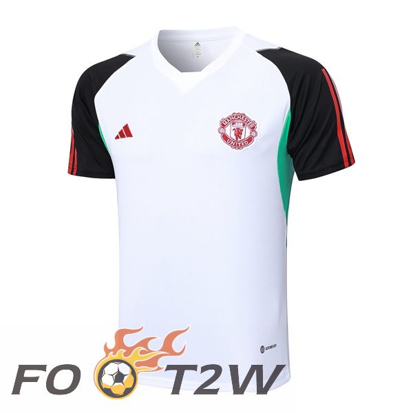 Training T-Shirts Manchester United Blanc 2023/2024