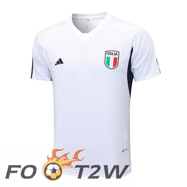 Training T-Shirts Italie Blanc 2023/2024