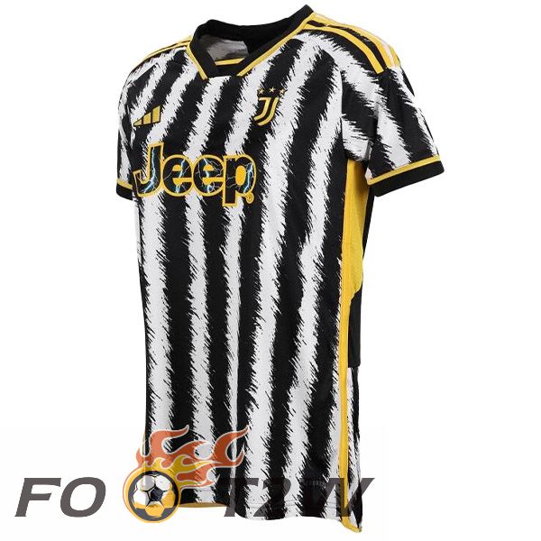 Maillot De Foot Juventus Femme Domicile Noir Blanc 2023/2024