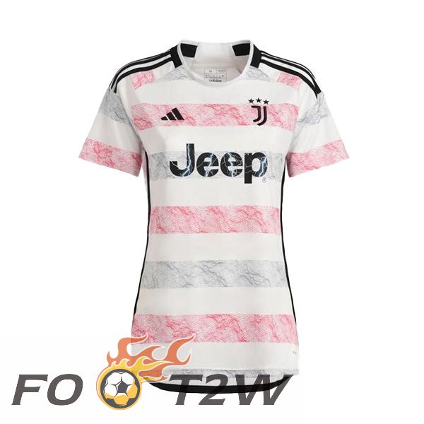 Maillot De Foot Juventus Femme Exterieur Blanc 2023/2024