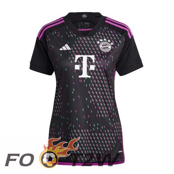 Maillot De Foot Bayern Munich Femme Exterieur Noir 2023/2024