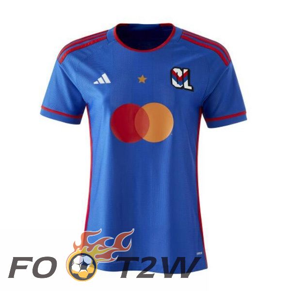 Maillot De Foot Lyon OL Femme Exterieur Bleu 2023/2024