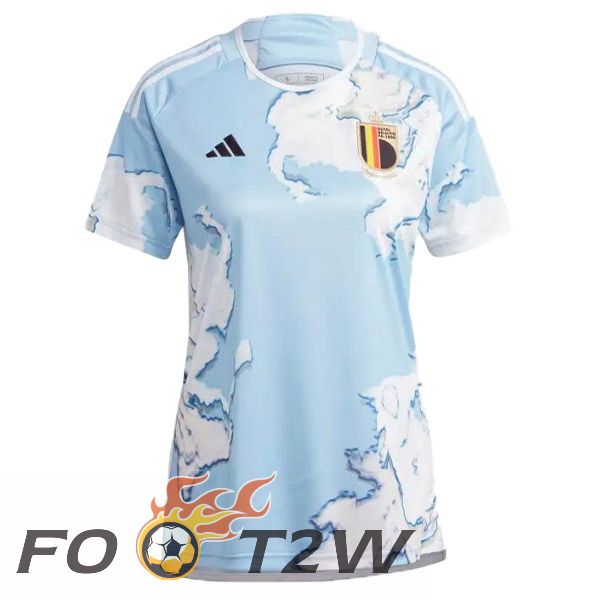 Maillot De Foot Belgique Femme Exterieur Bleu 2023/2024