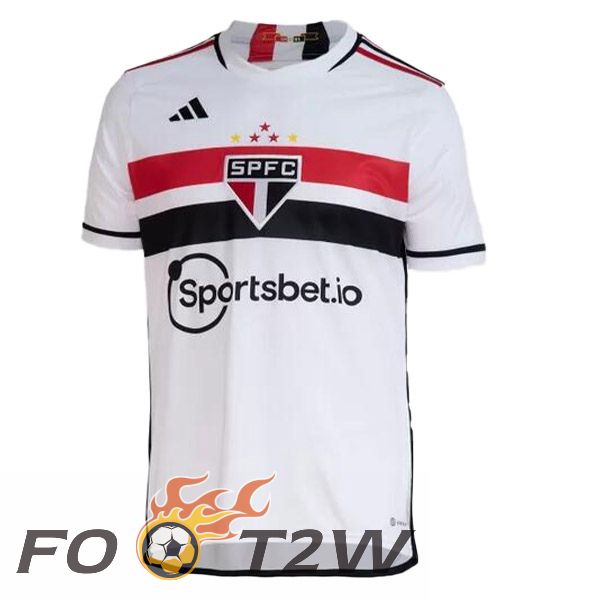 Maillot De Foot Sao Paulo FC Domicile Blanc 2023/2024