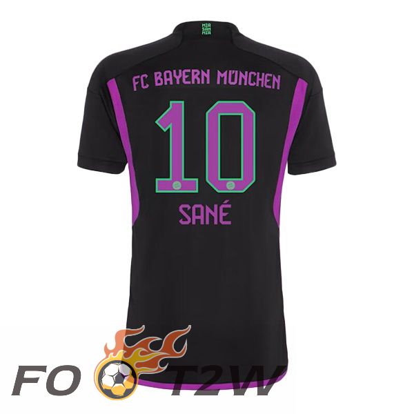 Maillot De Foot Bayern Munich (Sané 10) Exterieur Noir 2023/2024