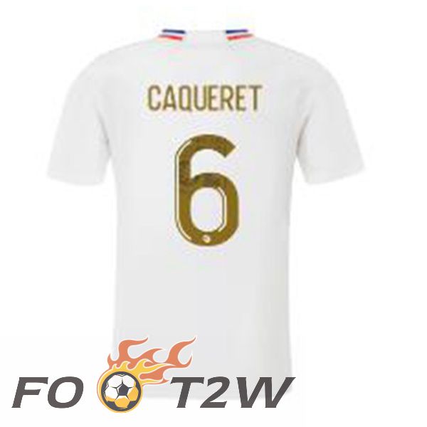 Maillot De Foot Lyon OL (CAQUERET 6) Domicile Blanc 2023/2024