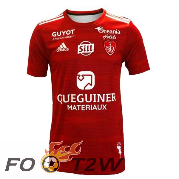 Maillot De Foot Stade Brestois Domicile Rouge 2023/2024