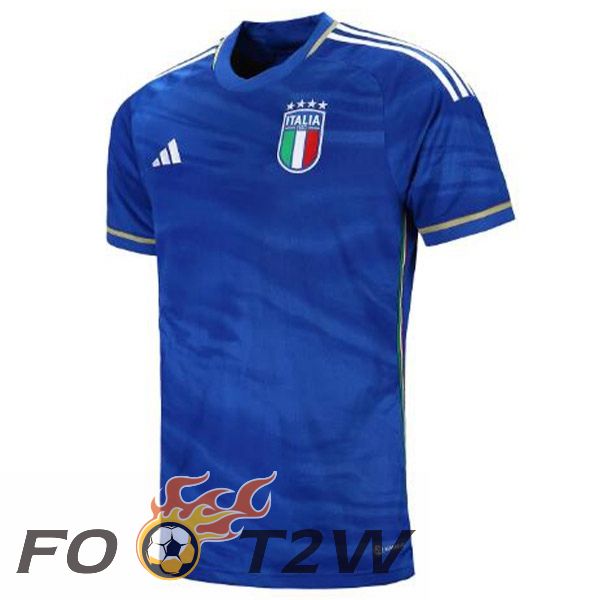 Maillot Foot Equipe De Italie Domicile Bleu 2023/2024