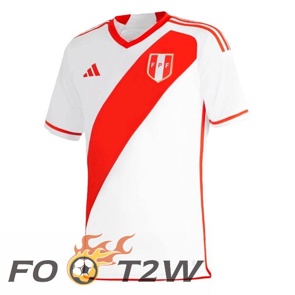 Maillot Foot Equipe De Pérou Domicile Blanc 2023/2024