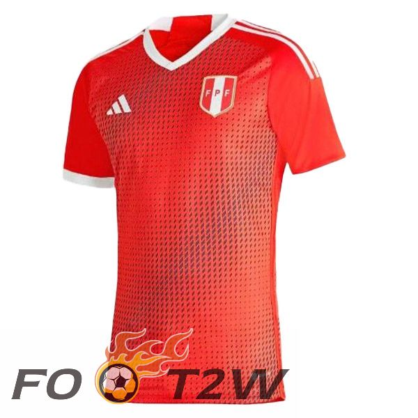 Maillot Foot Equipe De Pérou Exterieur Rouge 2023/2024