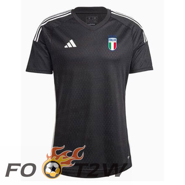 Maillot Foot Equipe De Italie Gardien De But Noir 2023/2024