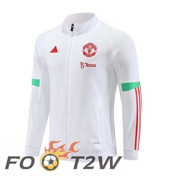 Veste Foot Manchester United Blanc 2023/2024