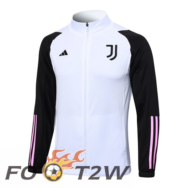 Veste Foot Juventus Blanc Noir 2023/2024