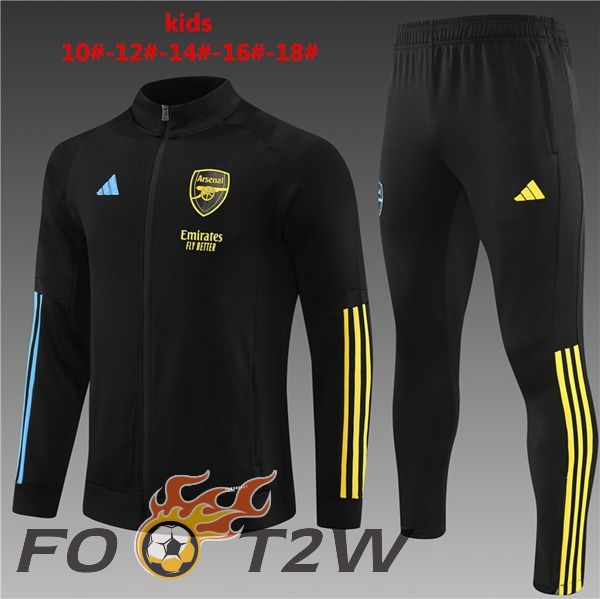 Ensemble Veste Survetement De Foot Arsenal Enfant Bleu 2023/2024