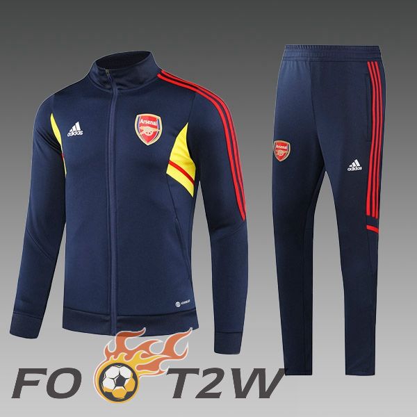 Ensemble Veste Survetement De Foot Arsenal Enfant Noir 2023/2024