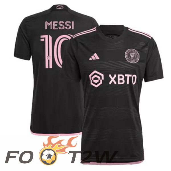 Maillot De Foot Inter Miami CF (MESSI 10) Exterieur Noir 2023/2024